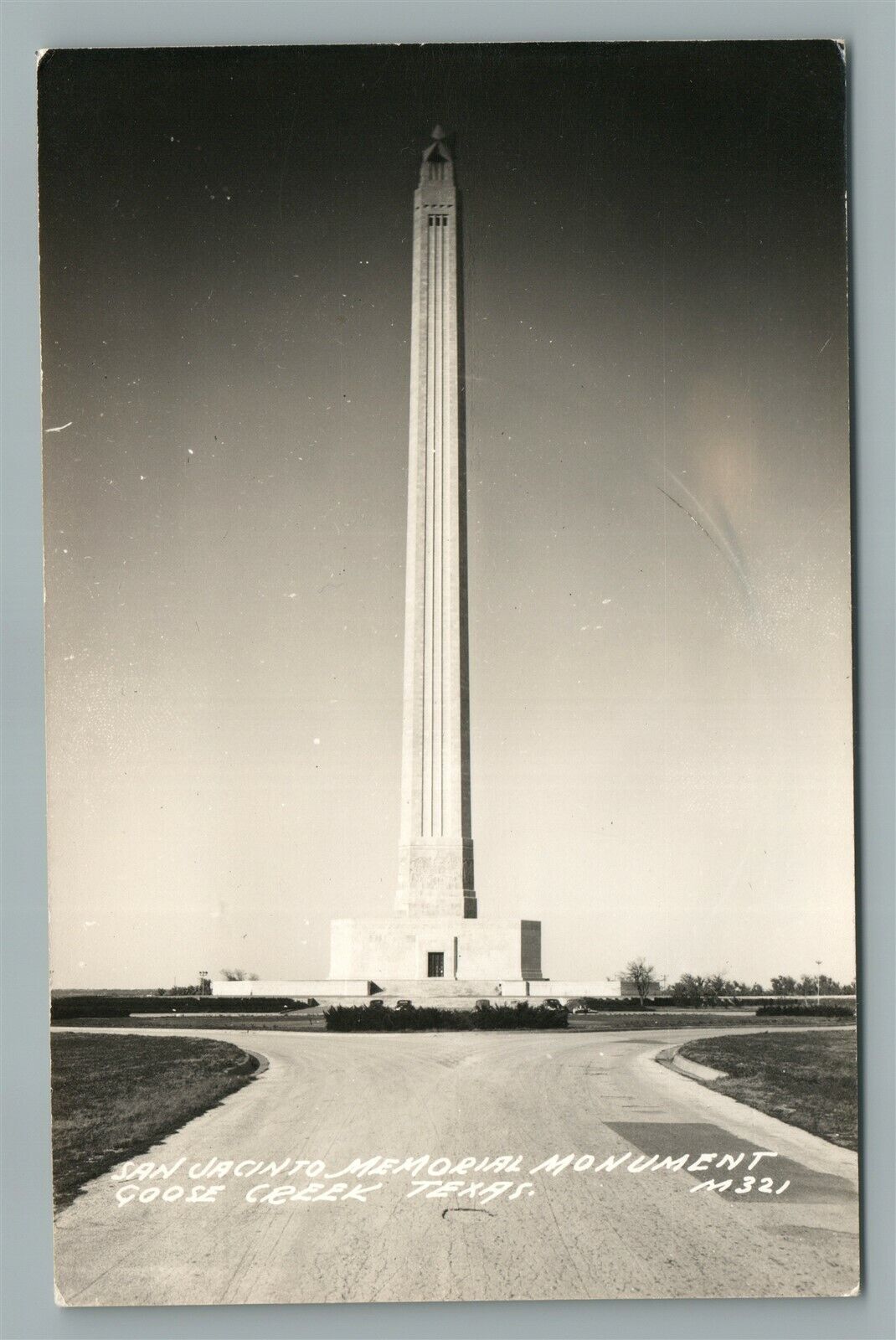 GOOSE CREEK TX SAN JACINTO MEMORIAL MONUMENT VINTAGE REAL PHOTO POSTCARD RPPC