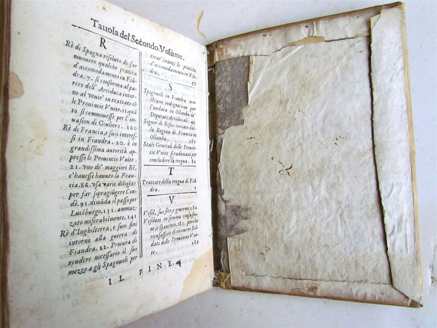 1630 RELATIONI DEL CARDINALE BENTIVOGLIO antique VELLUM BOUND