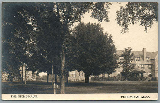 PETERSHAM MA NICHEWAUG ANTIQUE REAL PHOTO POSTCARD RPPC