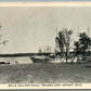 DETROIT MI BELLE ISLE & NAVAL TRAINING SHIP ANTIQUE POSTCARD