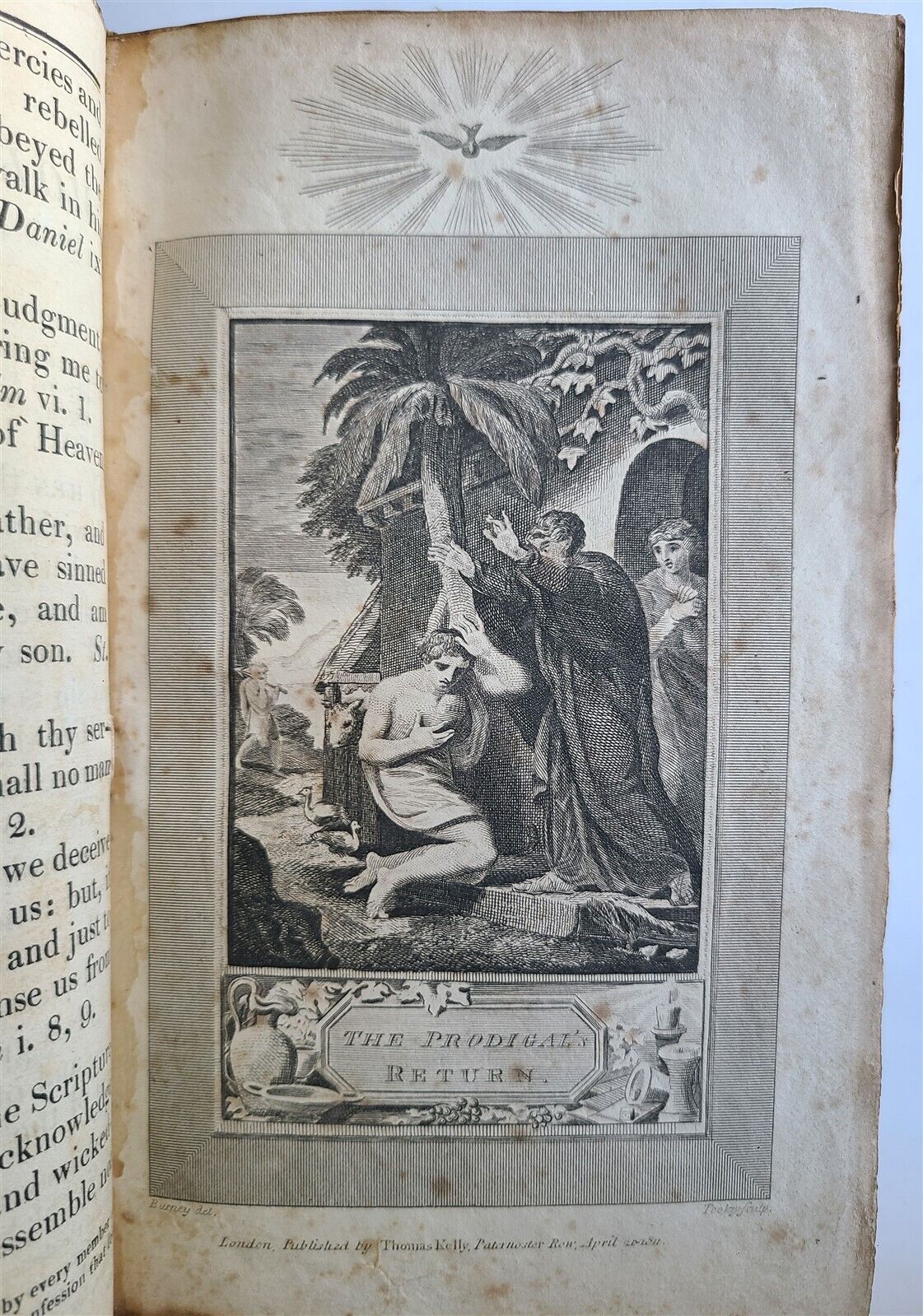 1811 BOOK OF COMMON PRAYER in ENGLISH ANTIQUE ILLUSTRATED