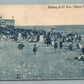 ASBURY PARK NJ BATHING AT 2nd AVENUE ANTIQUE POSTCARD