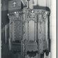 NEWTON MA SECOND CHURCH INTERIOR ANTIQUE REAL PHOTO POSTCARD RPPC