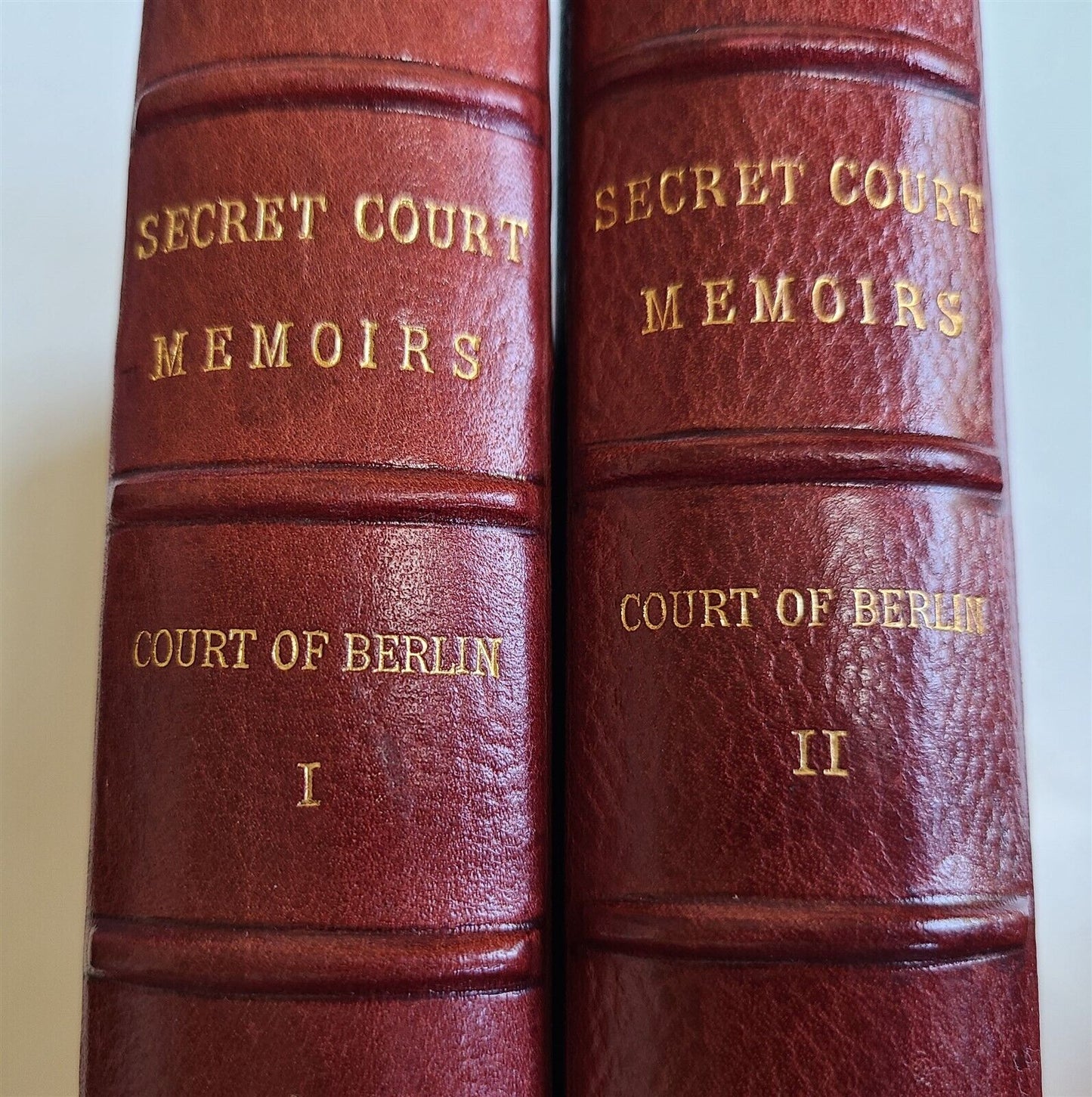 1900 COURT of BERLIN SECRET MEMOIRS 2 vols ANTIQUE LTD EDITION GROLIER SOCIETY