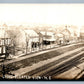 LYONS NE RAILROAD TRACKS ANTIQUE REAL PHOTO POSTCARD RPPC