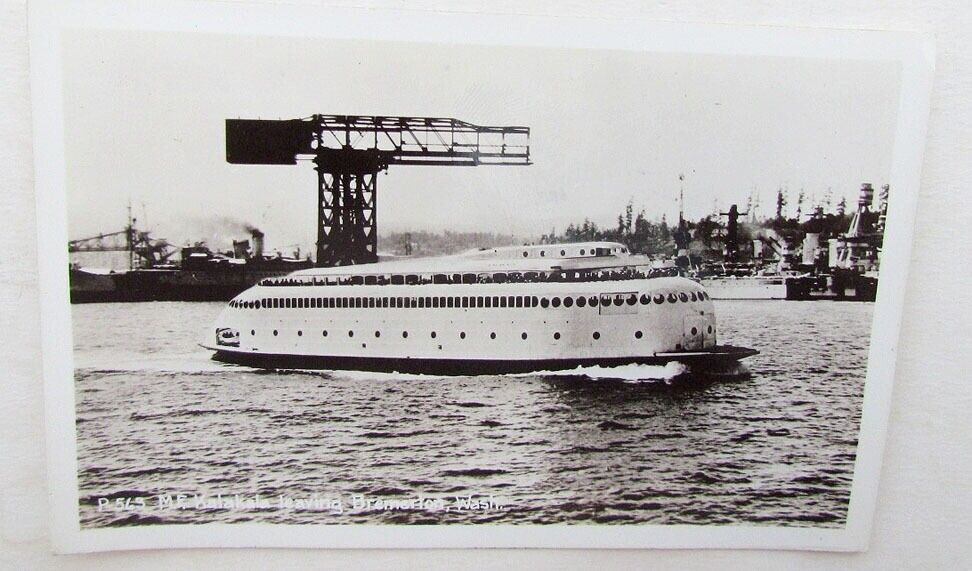 RPPC VINTAGE PHOTO POSTCARD KALAKALA SHIP BREMERTON WASHINGTON