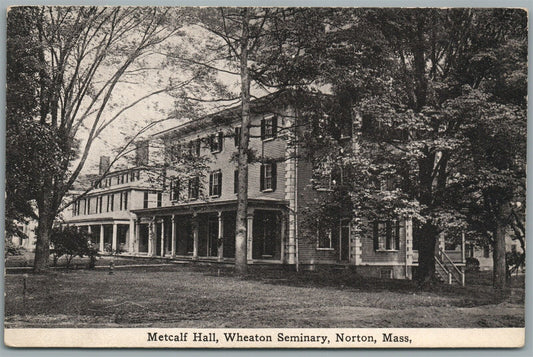 NORTON MA WHEATON SEMINARY ANTIQUE POSTCARD