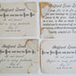 PHILADELPHIA PA JOHN WANAMAKER SET of 4 ANTIQUE VICTORIAN TRADE CARDS