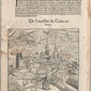 1575 CHUR SWITZERLAND VIEW LEAF from BELLEFOREST EDITION of MUNSTER COSMOGRAPHY