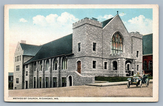 RICHMOND MO METHODIST CHURCH ANTIQUE POSTCARD