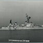 MILITARY SHIP US.S. WARRINGTON VINTAGE REAL PHOTO POSTCARD RPPC