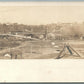 MINE SCENE w/ ATHLETIC FIELD ANTIQUE REAL PHOTO POSTCARD RPPC