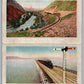 UNION PACIFIC LTD TRAIN RAILROAD UTAH FOLDING DOUBLE ANTIQUE POSTCARD