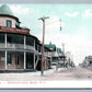 WILDWOOD-HOLLY BEACH NJ CEDAR AVE. ANTIQUE POSTCARD
