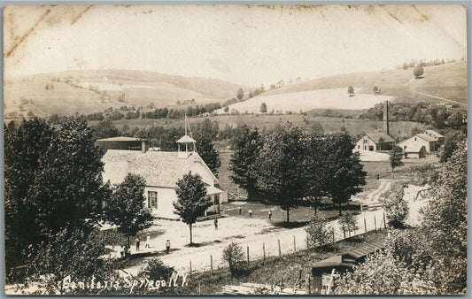 SANITARIA SPRINGS NY ANTIQUE REAL PHOTO POSTCARD RPPC