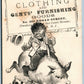 BLACK AMERICANA TRENTON NJ SAMUEL BLOCK CLOTHING ANTIQUE ADVERTISING VICTORIAN TRADE CARD