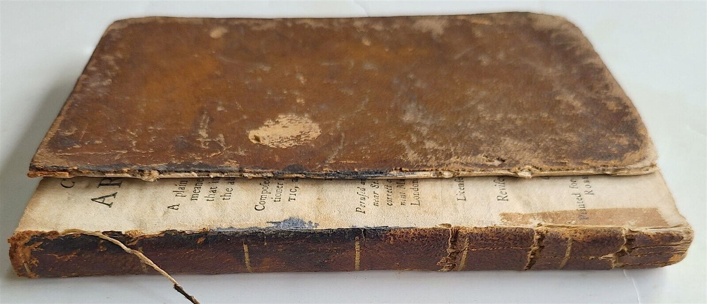 1787 ARITHMETIC COCKER'S in ENGLISH antique 18th CENTURY