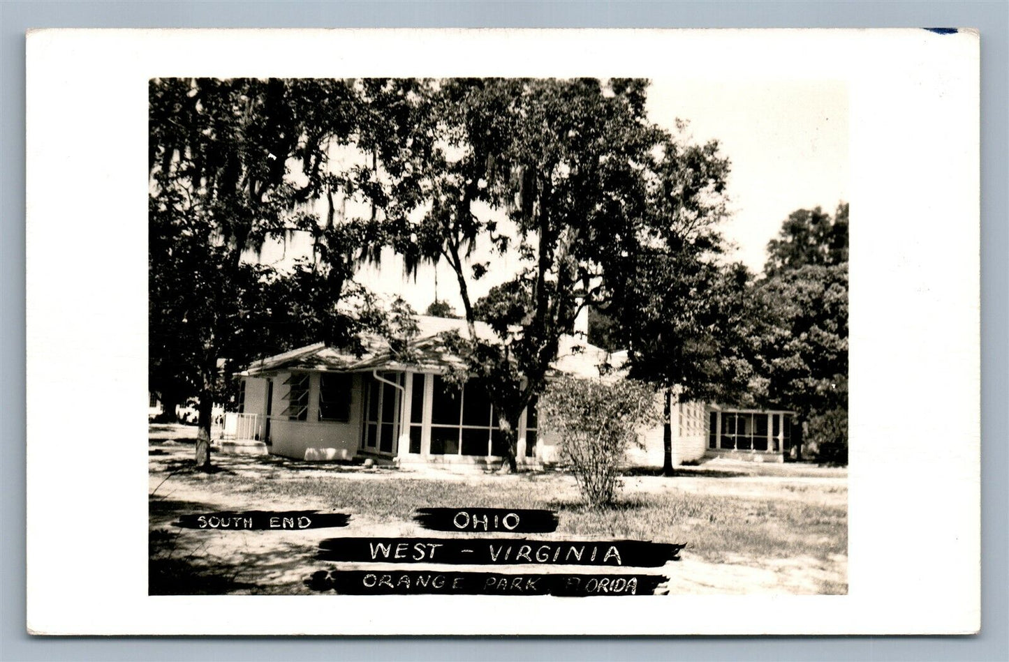 ORANGE PARK FLA MOOSEHAVEN RETIREMENT COMMUNITY VINTAGE REAL PHOTO POSTCARD RPPC