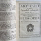 1684 Collection of articles w/ publick records of Church of England antique