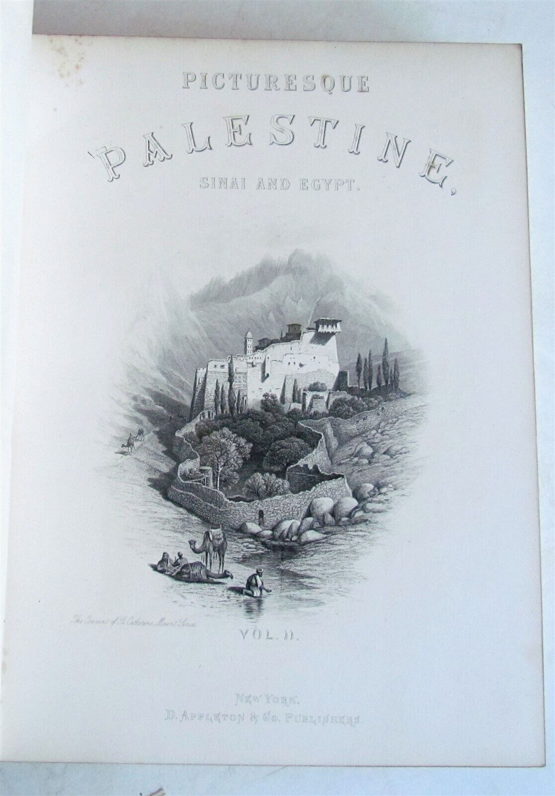 1883 PICTURESQUE PALESTINE 2 VOLUMES antique ILLUSTRATED FOLIO