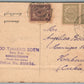 NETHERLANDS SOERABATA HEERENSTRAAT ANTIQUE POSTCARD w/ STAMPS