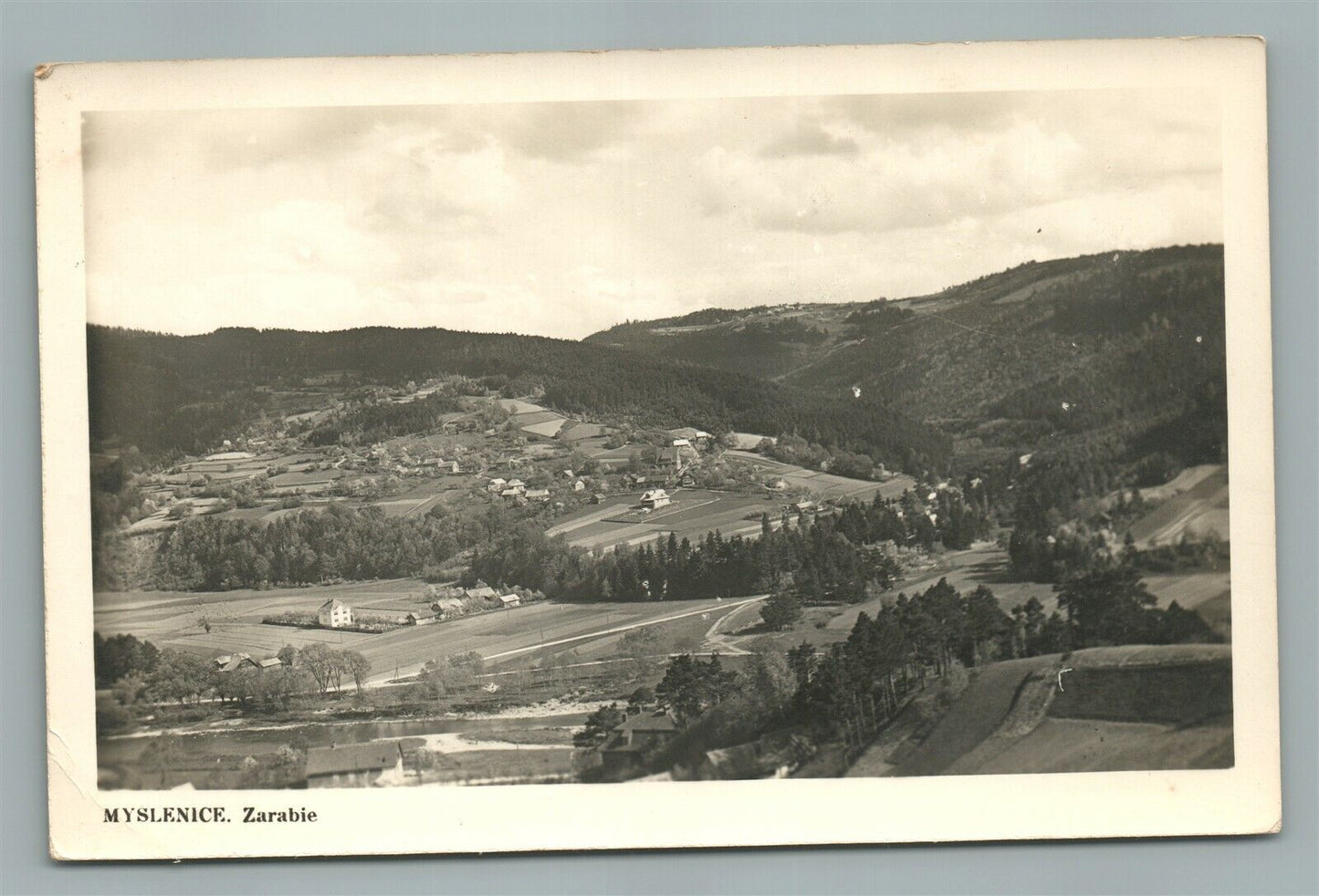 POLAND MYSLENICE ZARABIE VINTAGE REAL PHOTO POSTCARD RPPC