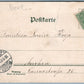 BERLIN GERMANY GRUSS AUS DEM GRUNEWALD 1900 ANTIQUE POSTCARD