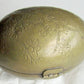 HONG KONG MADE VINTAGE BRASS EGG SHAPE CONTAINER marked box BIRD DESIGN