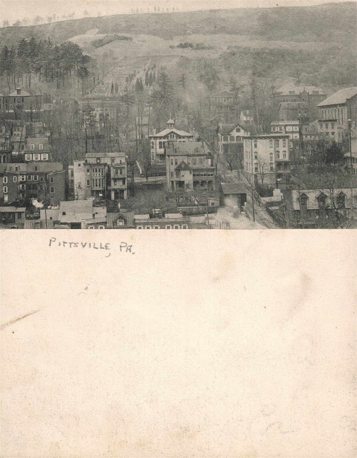 PITTSVILLE PA UNDIVIDED ANTIQUE POSTCARD
