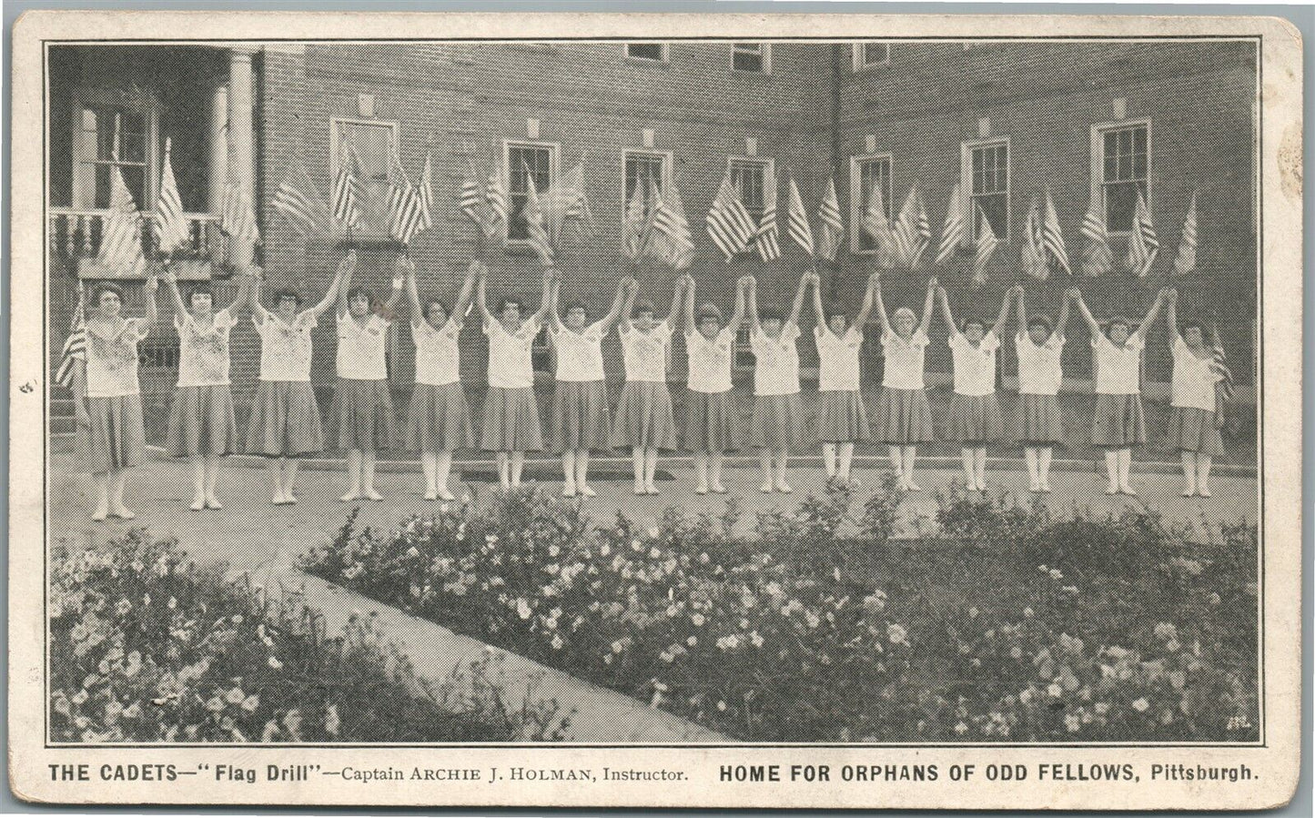 PITTSBURGH PA HOME FOR ORPHANS of ODD FELLOWS ANTIQUE PRIVATE MAILING POSTCARD