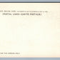 SARATOGA NY FLORAL FETE & CARNIVAL PRIVATE MAILING CARD 1898 ANTIQUE POSTCARD