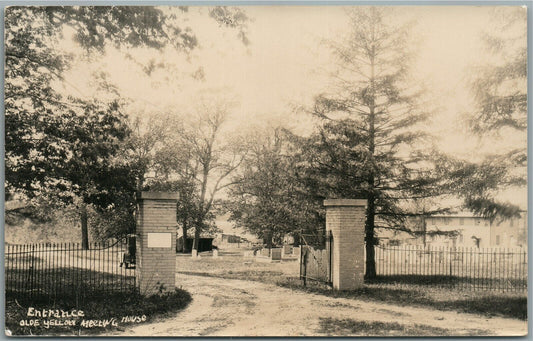 CLEAN RIDGE NJ OLDE YELLOW MEETING HOUSE ANTIQUE REAL PHOTO POSTCARD RPPC