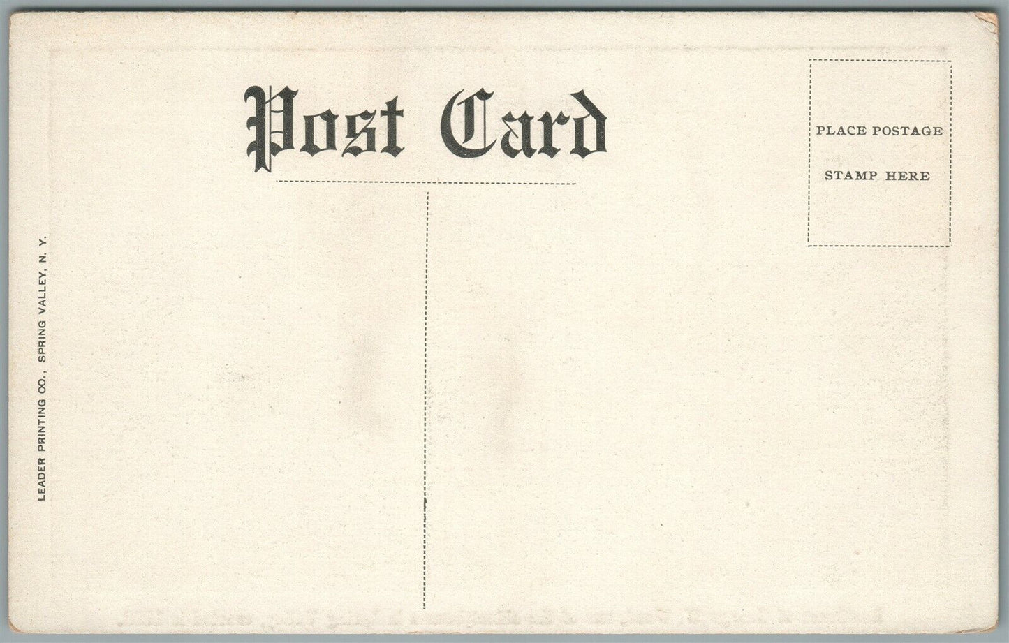 SPRING VALLEY NY RESIDENCE OF GEORGE W. WOOD ANTIQUE POSTCARD