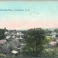 FRENCHTOWN NJ BIRDS EYE VIEW ANTIQUE POSTCARD