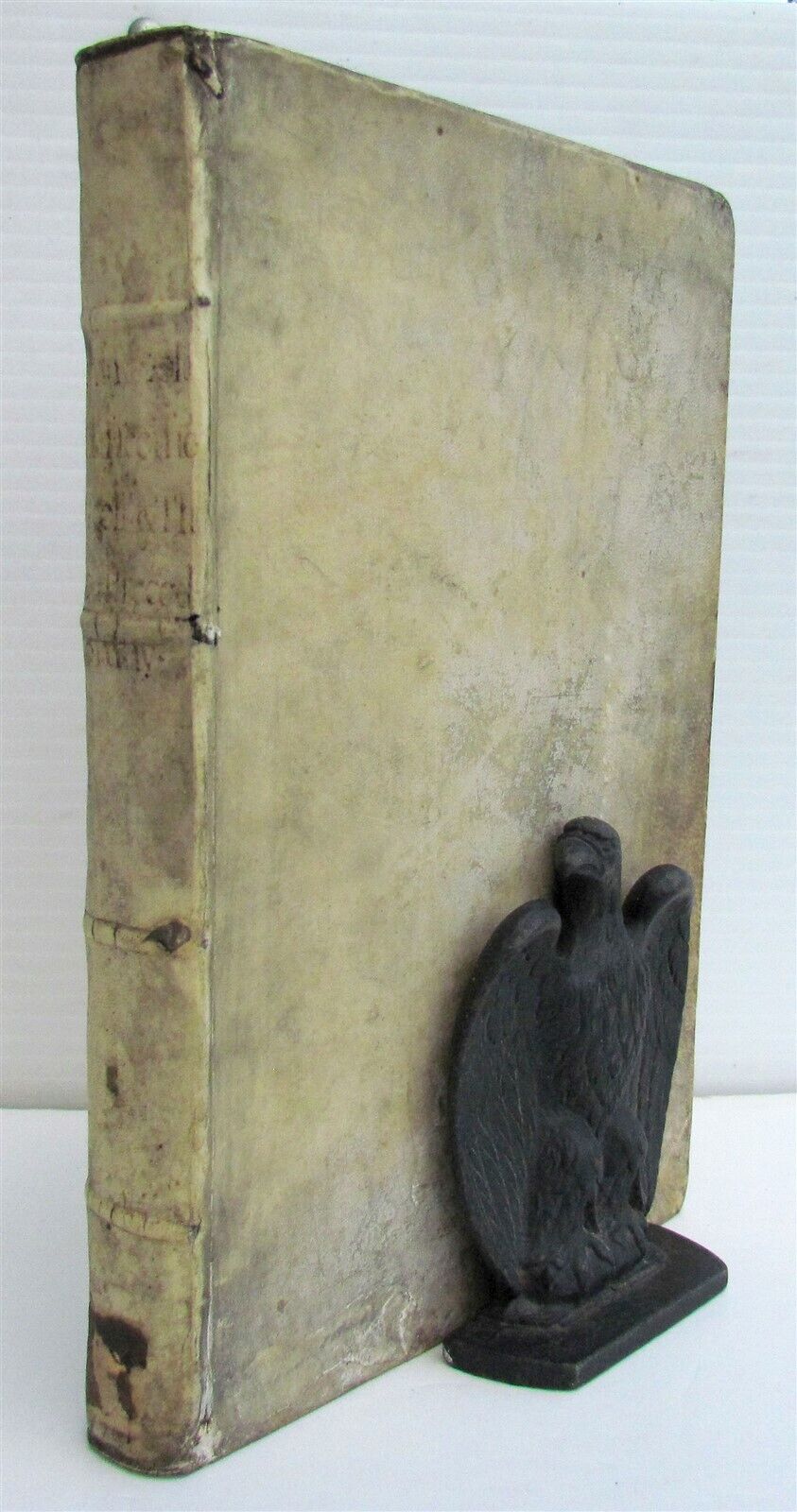 1665 THEOLOGY by Francesco Bordoni antique FOLIO VELLUM BOUND