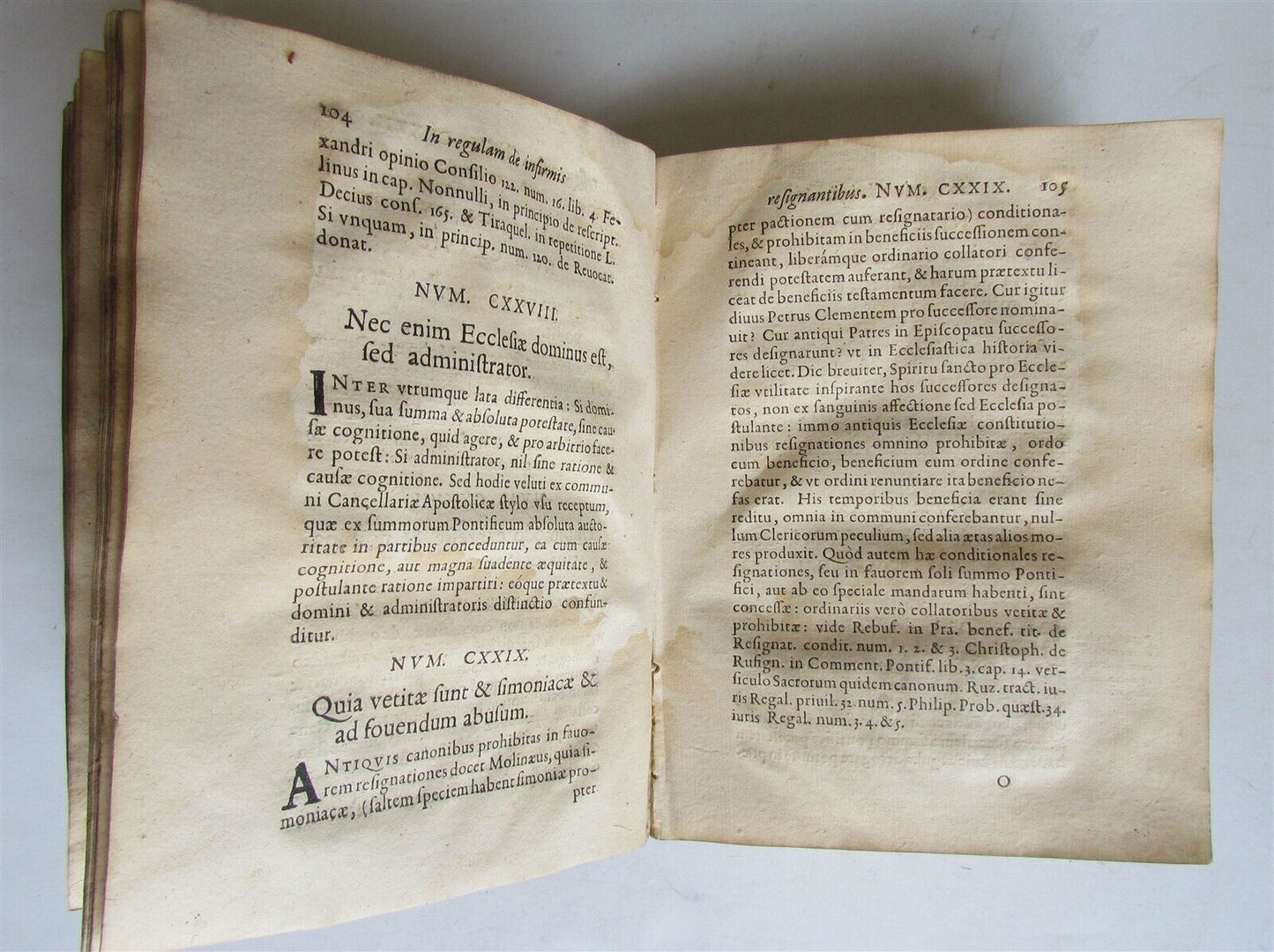 1656 LAW BOOK Georgii Lovetii Commentaria Caroli Molinaei VELLUM antique