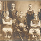 1913-1914 FOOTBALL TEAM ANTIQUE REAL PHOTO POSTCARD RPPC