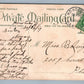 HAWAIIAN ISLANDS MOANALUA PARK ANTIQUE PRIVATE MAILING CARD POSTCARD CORK CANCEL