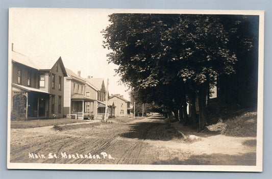 MONTANDON PA MAIN STREET ANTIQUE REAL PHOTO POSTCARD RPPC
