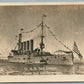 SHIP USS SAN DIEGO GONE BUT NOT FORGOTTEN VINTAGE REAL PHOTO POSTCARD RPPC