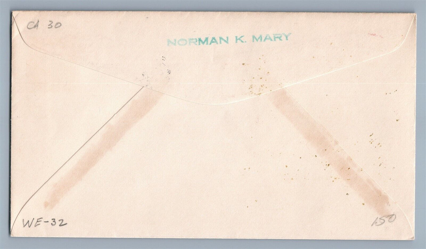 POSTAL COVER USS HOUSTON vintage VALENTINE GREETINGS February 14, 1938 CANCEL