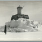BELFAST ME MONUMENT LIGHTHOUSE VINTAGE REAL PHOTO POSTCARD RPPC
