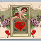 VALENTINE 1914 ANTIQUE POSTCARD by JOHN WINSCH w/ CUPID