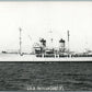 MILITARY SHIP U.S.S. AEOLUS VINTAGE REAL PHOTO POSTCARD RPPC