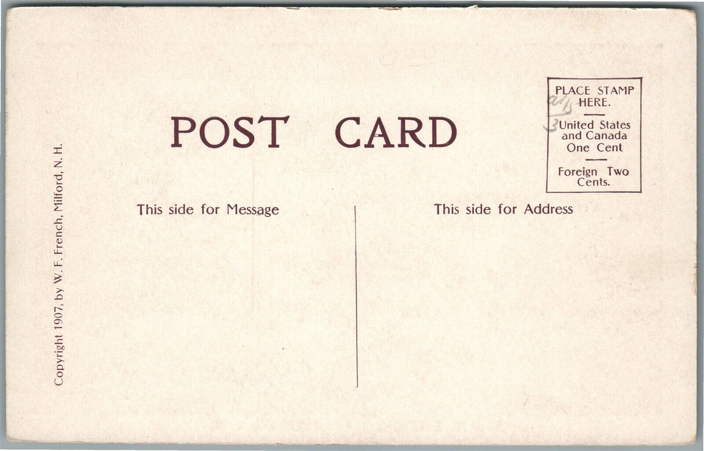 MILFORD NH RAILROAD STATION RAILWAY DEPOT ANTIQUE POSTCARD