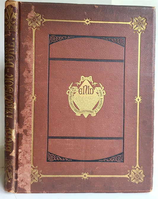 1868 GUSTAVE DORE ILLUSTRATED ENID by ALFRED TENNYSON antique FOLIO poetry