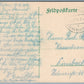 GERMAN WWI MILITARY in NORTH FRANCE ANTIQUE POSTCARD FELDPOST