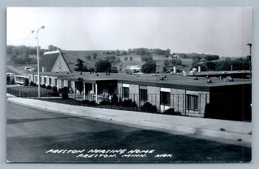 PRESTON MN NURSING HOME VINTAGE REAL PHOTO POSTCARD RPPC