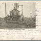 FLAINFIELD CT RAILROAD STATION RAILWAY TRAIN DEPOT ANTIQUE POSTCARD