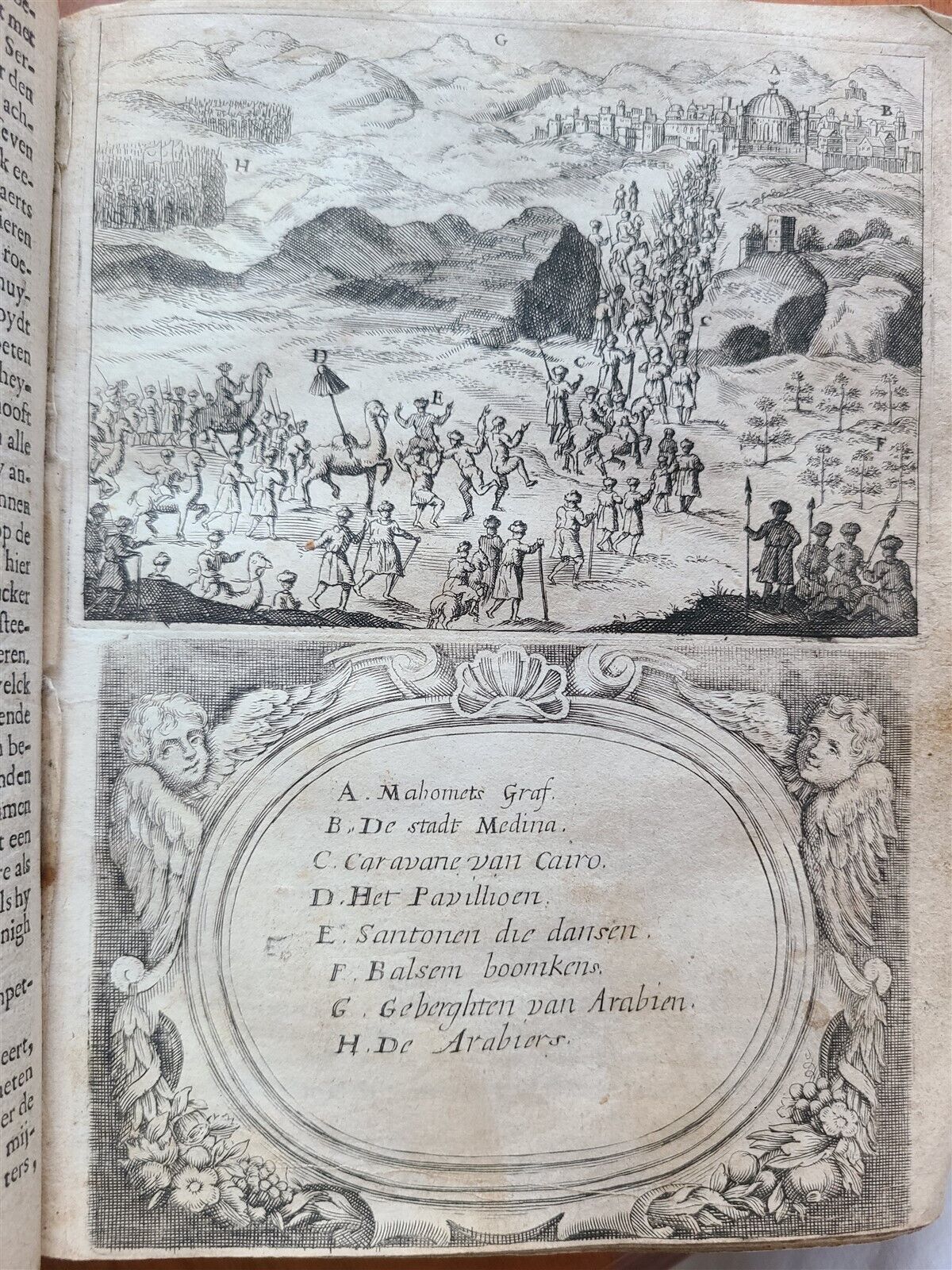 1673 HOLY LAND VOYAGE by Anthonius Gonsales ANTIQUE in Dutch ILLUSTRATED rare